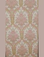5650 barok rozen behang oudroze klassiek vintage retro swiet, Ophalen of Verzenden, Beige
