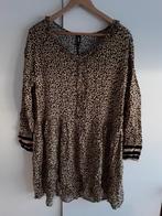 Eksept Beige/Zwart/Gele Panterprint Jurk Maat XXL, Verzenden, Beige, Maat 46/48 (XL) of groter, Nieuw