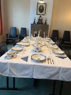 Klassiek engels servies kerst blauwe bloemmotieven, Antiek en Kunst, Ophalen of Verzenden