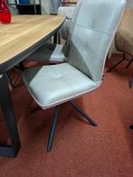 4 Nieuwe stoelen, Milva H&H, Grijs+Roze zwart frame + greep, Huis en Inrichting, Ophalen, Nieuw, L.grijs + roze, Milva, Handgreep