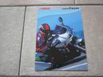 Yamaha FZS600 Fazer brochure folder 1999, Motoren, Handleidingen en Instructieboekjes, Ophalen of Verzenden, Yamaha