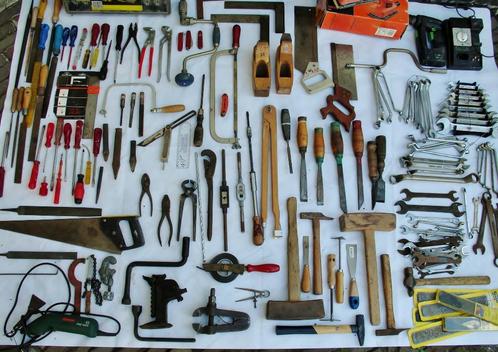175 stuks gereedschap- hand / electr. - kwaliteit, Doe-het-zelf en Verbouw, Gereedschap | Handgereedschap, Gebruikt, Ophalen