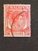 Malaya Penang Mi 12  #1, Verzenden, Gestempeld, Zuidoost-Azië