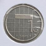Unc / Fdc Gulden uit 1991 van Beatrix in nieuwe munthouder, Postzegels en Munten, Munten | Nederland, Verzenden, Koningin Beatrix