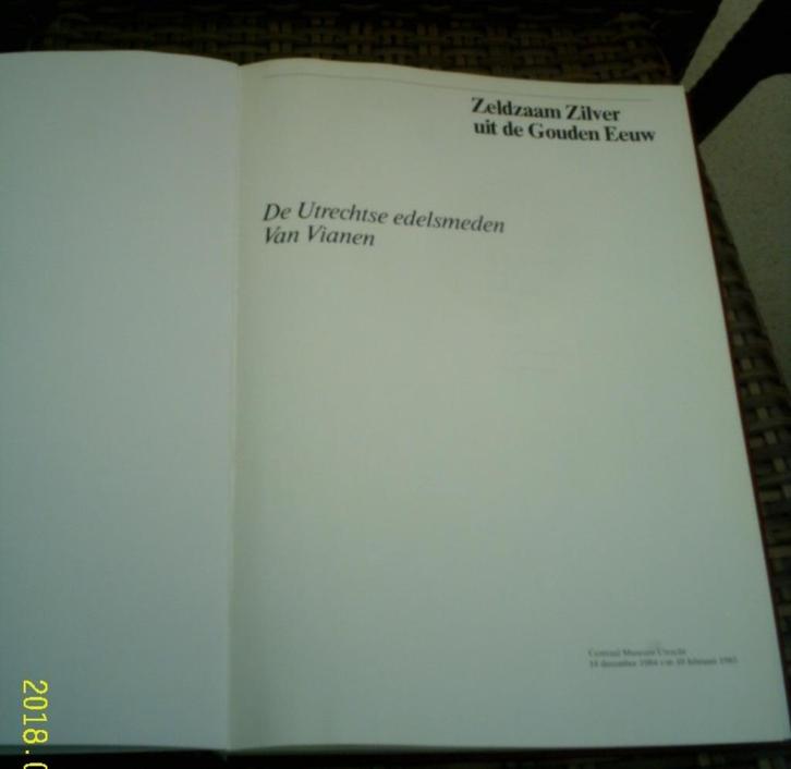 Zeldzaam Zilver uit de Gouden Eeuw. Edelsmeden Van Vianen., Boeken, Overige Boeken, Zo goed als nieuw, Ophalen of Verzenden