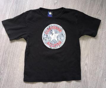 CONVERSE Stoer zwart t shirt , maatje 152