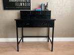 Zwart bureau in vintage look van Basic Label, Huis en Inrichting, Bureaus, Ophalen, Gebruikt, Bureau