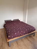 Ikea Nornäs Bed frame 160x200, Huis en Inrichting, Ophalen, Tweepersoons, Grijs, 160 cm