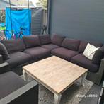 Loungeset met tafel - Tuinset, Gebruikt, 100 tot 150 cm, Vierkant, Ophalen of Verzenden
