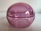 Vintage Bonbonniere met Deksel Amethist Parelmoer Glas 60’s, Ophalen of Verzenden