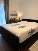 Boxspring 180 x 200, Huis en Inrichting, Ophalen, Gebruikt, Bruin, Tweepersoons