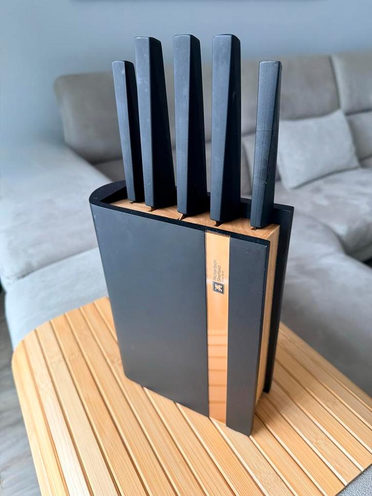 Richardson Sheffield Messenset - 5 delig, Huis en Inrichting, Keuken | Bestek, Gebruikt, Bestekset, Rvs of Chroom, Ophalen of Verzenden