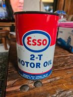 Vintage Esso 2-T olieblik, Verzamelen, Ophalen of Verzenden, Zo goed als nieuw, Overige, Overige merken