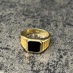14k gouden ring heren onyx steen nieuw, Ophalen of Verzenden, Nieuw, Goud