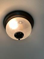 Antieke plafondlamp, Ophalen, Gebruikt, Glas