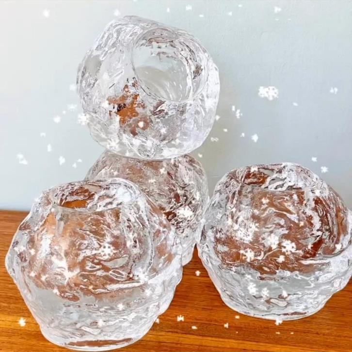 vintage KANDELAAR snowball Kosta Boda Zweden Scandinavisch, Huis en Inrichting, Woonaccessoires | Kandelaars en Kaarsen, Gebruikt