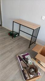 Bureau living hout metaal, Ophalen, Zo goed als nieuw