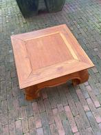 Teak opium tafeltje, Huis en Inrichting, Tafels | Bijzettafels, Ophalen, Minder dan 45 cm, Minder dan 55 cm, Rechthoekig