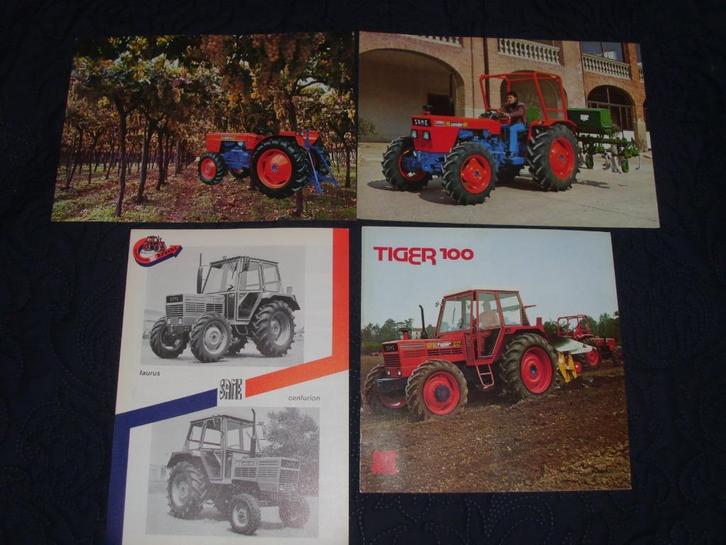 4X SAME folder tractor brochure +/- 1977 z.g.a.n., Boeken, Catalogussen en Folders, Zo goed als nieuw, Folder, Ophalen of Verzenden