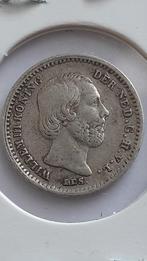 5 cent 1855 Willem III, Zilver, Postzegels en Munten, Munten | Nederland, Ophalen of Verzenden, Koning Willem III, 5 cent, Zilver