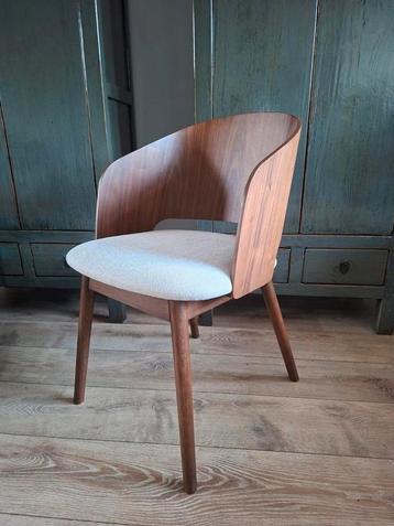 Eetkamerstoel kuipmodel Essenhout stoel chair Light & Living beschikbaar voor biedingen