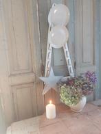 Antiek emaille bordenrek, leuk als kerstdecoratie,kaartenrek, Antiek en Kunst, Ophalen of Verzenden