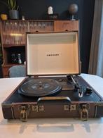 Platenspeler Crosley - retrostyle in bruine/zwarte koffer, Ophalen, Gebruikt, Platenspeler, Overige merken