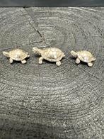 3 Zilveren Miniatuur Schildpadjes - .800 Zilver, Ophalen of Verzenden