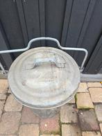 Vintage Zinken Prullenbak - België, Ophalen, Overige typen