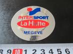 sticker INTERSPORT La Hutte  megeve, Ophalen, Zo goed als nieuw