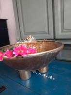 Decoratieve schaal groot model goud, Huis en Inrichting, Overige materialen, Gebruikt, Schaal, Rond