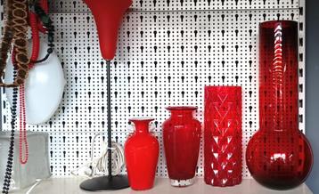 Vintage design  vazen -rode warme kleuren voor de feestdagen beschikbaar voor biedingen