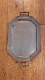 Vintage tinnen octagonaal dienblad De Tinschuur, Huis en Inrichting, Woonaccessoires | Dienbladen, Ophalen, Gebruikt, Overige vormen