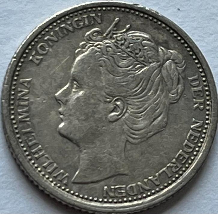 Mooi dubbeltje 1904, Postzegels en Munten, Munten | Nederland, Losse munt, 10 cent, Koningin Wilhelmina, Zilver, Ophalen of Verzenden
