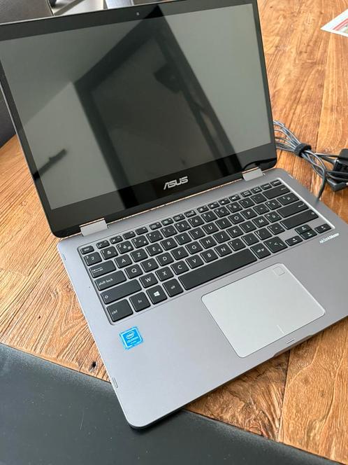 Asus vivobook laptop, Computers en Software, Windows Laptops, Zo goed als nieuw, 14 inch, 2 tot 3 Ghz, 4 GB, Azerty, Met touchscreen
