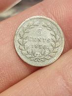 5 cent 1850, zilver (06), Postzegels en Munten, Munten | Nederland, Zilver, Ophalen of Verzenden, 5 cent