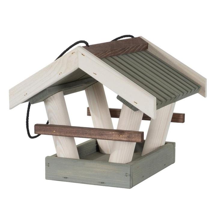 Vogelvoederhuis Hangend met Koord - Grey Moss met zakje voer, Tuin en Terras, Vogelhuisjes en Vogelbaden, Nieuw, Ophalen of Verzenden