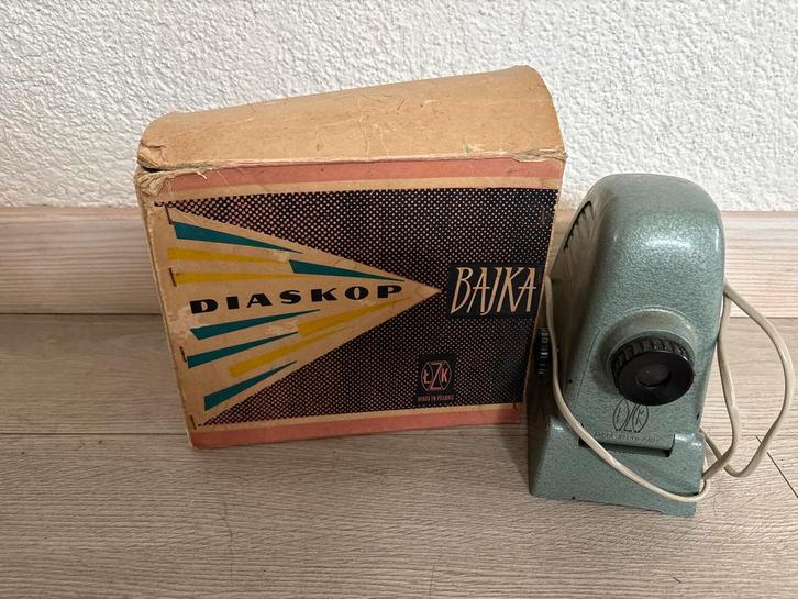 Vintage Poolse Bajka Diaskop filmstrip projector, Audio, Tv en Foto, Diaprojectors, Gebruikt, Ophalen of Verzenden