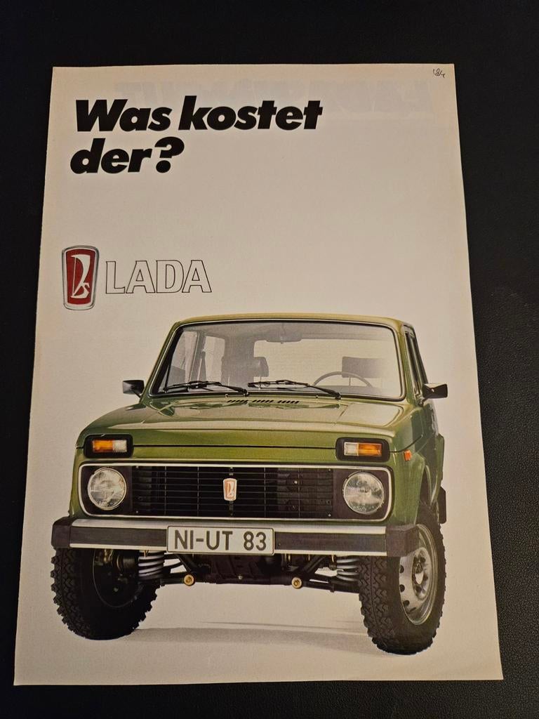 Brochure Lada Niva 1983, Ophalen of Verzenden, Zo goed als nieuw, Overige merken