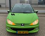 Unieke Onderhoud Peugeot 206 1.4 X-line 3D 2002 NAP APK, Voorwielaandrijving, Zwart, 4 cilinders, Overige bekleding