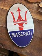 MASERATI  36,5  21,5 cm Retro reclamebord, Verzamelen, Ophalen of Verzenden, Zo goed als nieuw, Auto's