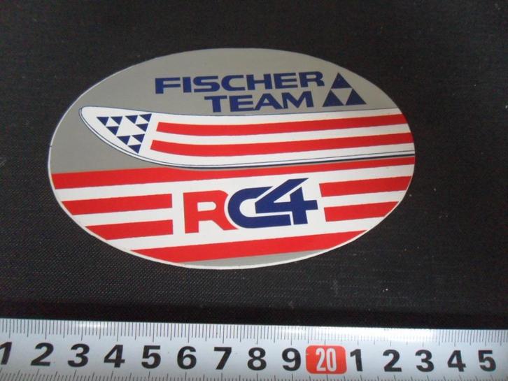 sticker ski fischer team RC4, Verzamelen, Stickers, Zo goed als nieuw, Ophalen