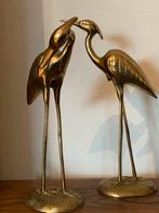 Vintage massief messing sculpturen kraanvogels, Ophalen of Verzenden