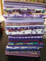 quiltstof quilt stofjes lapjes set paars, Ophalen of Verzenden, Zo goed als nieuw, 30 tot 120 cm, Katoen