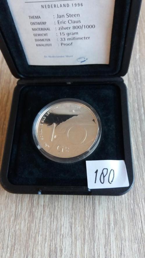 Zilveren tien gulden PROOF voor 20 euro, Postzegels en Munten, Munten | Nederland, Losse munt, 10 gulden, Koningin Juliana, Zilver