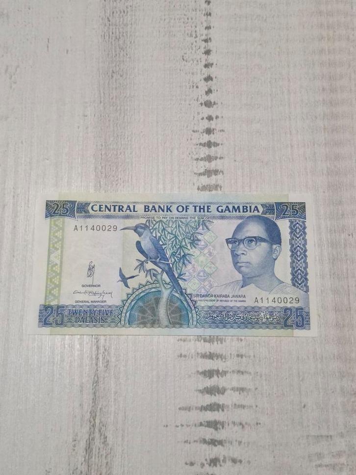 Gambia 25 Dalasis Bankbiljet 1991-1995 UNC, Postzegels en Munten, Bankbiljetten | Afrika, Los biljet, Overige landen, Ophalen of Verzenden