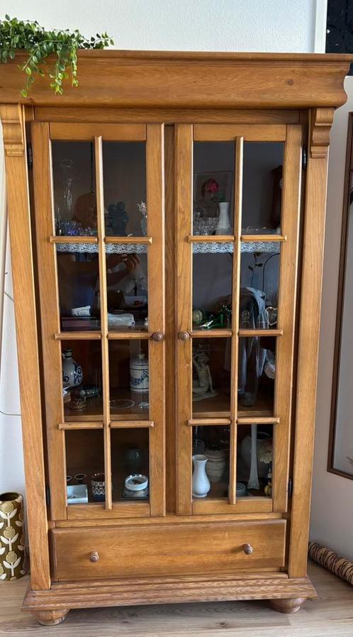 Vitrinekast 197x111x54cm, Huis en Inrichting, Kasten | Vitrinekasten, Gebruikt, 150 tot 200 cm, 100 tot 150 cm, 25 tot 50 cm, Met lade(s)