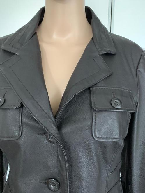 D938 maat 40=M echt-leren jasje jas blazer colbert leer, Kleding | Dames, Jasjes, Kostuums en Pakken, Zo goed als nieuw, Jasje