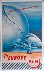 4 KLM Vintage Posters/Affiche € 18,99 set van 4  ps € 4,75), Verzamelen, KLM Huisjes, Ophalen of Verzenden, Nieuw, 61 t/m 80