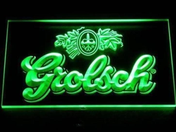 Grolsch reclame neon bord reclamebord lamp LED NIEUW #1, Verzamelen, Merken en Reclamevoorwerpen, Nieuw, Lichtbak of (neon) lamp